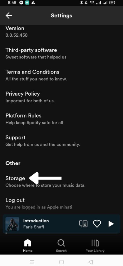 change spotify download location